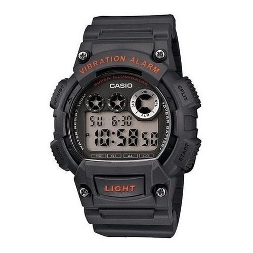 Reloj Casio W735h-8a Sumergible Wr 100m Alarma Vibracion Loc