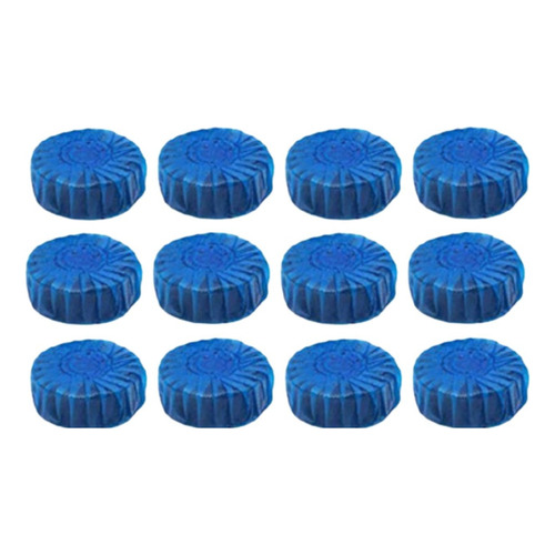 Pack De 12 Pastillas Azules Para Baño Desinfectante