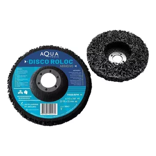 2 Strip Disc Removedor De Tinta Fundo E Vernizes 115mm Roloc Cor Preto