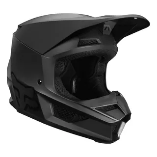 Casco V1 Matte Negro Adulto Motocross Enduro Atv Fox