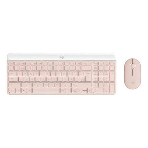 Logitech Kit Mk470 Teclado Y Mouse Slim Wireless 920-009266 Color Del Teclado Rosa Color Del Mouse Negro