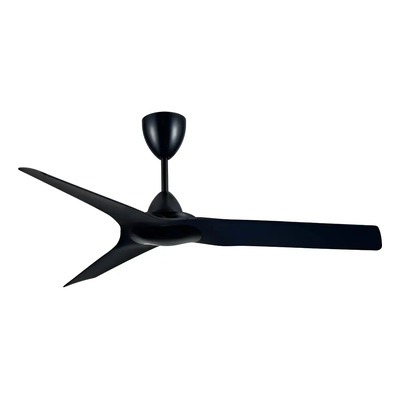 Ventilador De Techo 3 Palas Negro 370b Control Remoto Laft Negro Abs 3
