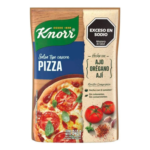 Salsa Lista Knorr Tipo Casera Pizza 340 G