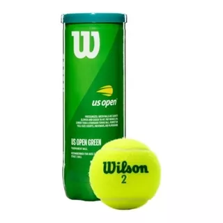 Bola Tênis Wilson Us Open Green Estágio 1 - Tubo C/ 3 Bolas