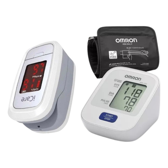 Omron Combo Tensiometro Hem-7122 + Oximetro Pulso