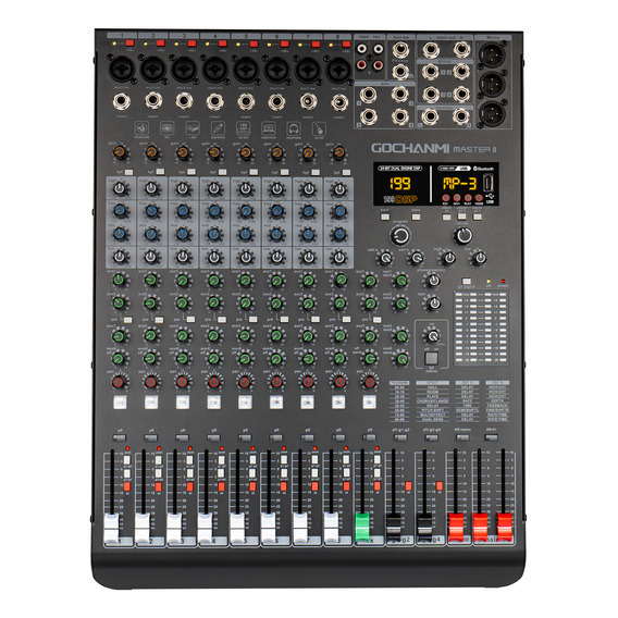 Mezclador Gc Master8 De Dj Audio Mixer 8 Canales 199 Dsp