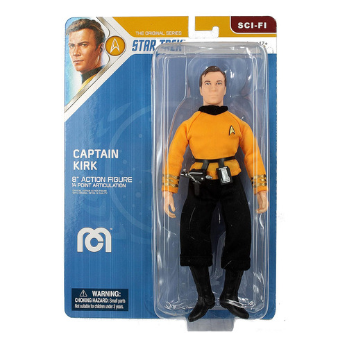 Muñeco Star Trek Capitan Kirk Articulado 20cm Mego M4e