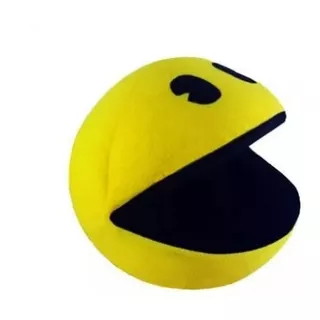 Peluche Muñeco Pixel Pacman 15 Cm Bola De Cara Sonriente 