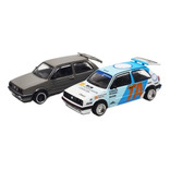 Modelo De Coche Pop Race 1:64 Golf Gti Mk2 Fundido A Pre [u]