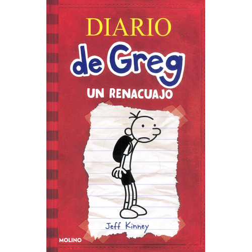 Un renacuajo: Diario de Greg 1, de Jeff Kinney. Serie 6287514003, vol. 1. Editorial Penguin Random House, tapa blanda, edición 2021 en español, 2021