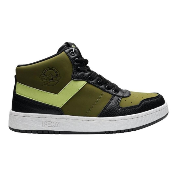 Tenis Pony City Wings Mid Army Unisex Moda Casual Caminar