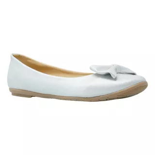 Flats Blancas Balerinas Zapatos Niñas Lady Lorens 245
