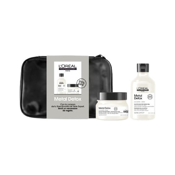 Kit Shampoo X300ml + Máscara X250ml Metal Detox Loreal