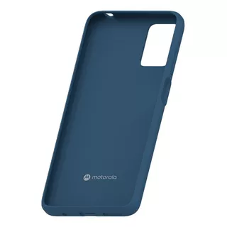 Funda Protectora Antiimpacto Azul Para Motorola E22, Completa