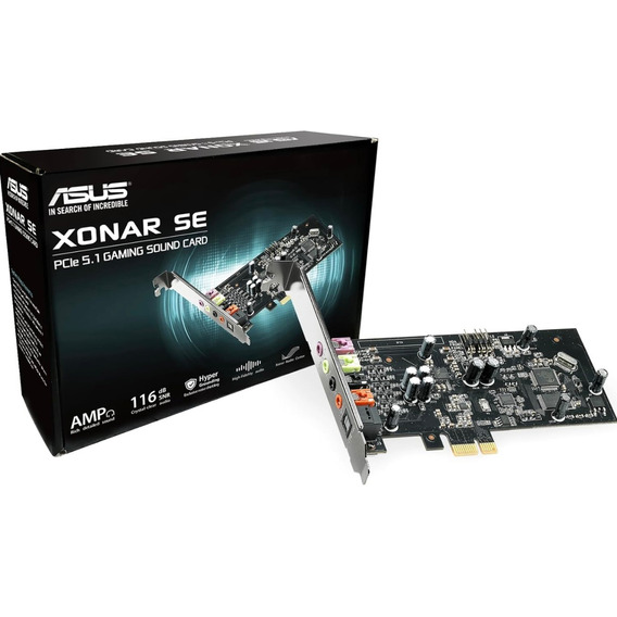 Tarjeta Sonido Asus Xonar Se Pci Expres 5.1 Gaming