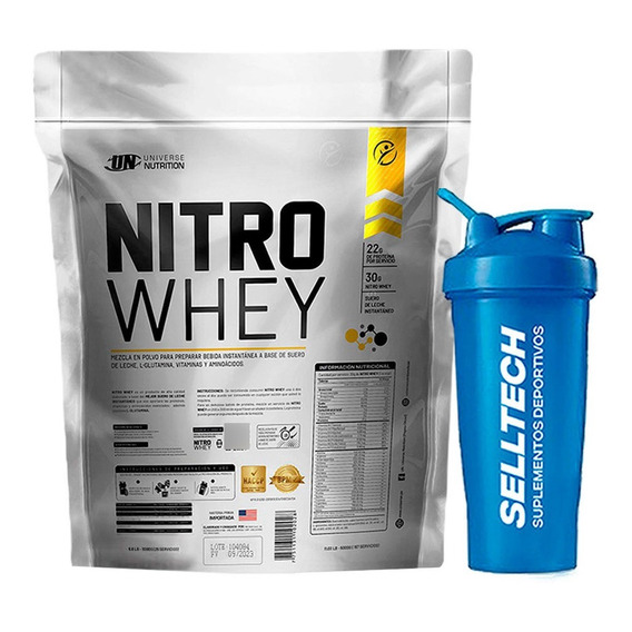 Proteína Universe Nutrition Nitro Whey 5kg Vainilla + Shaker