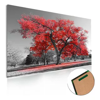 Quadro Preto E Vermelho Grande Decoração Parede 80x120