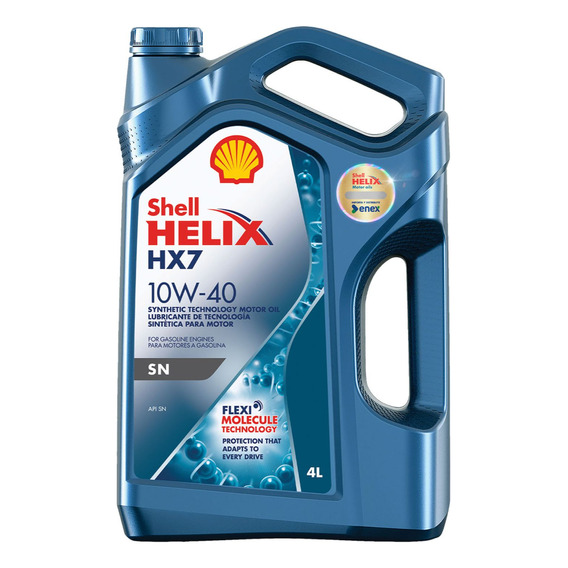 Aceite De Motor Shell Helix Hx7 Sn 10w40 4 Litros