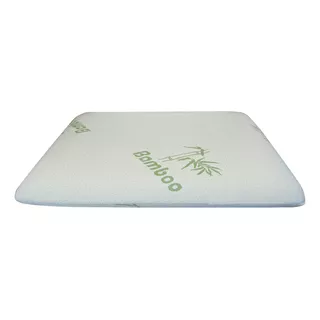 Almohada Viscoelástica Clásica Bamboo 70x50x12cm Color Blanco