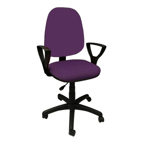 Silla de escritorio Mondo Sedie Roma alta giratoria ergonómica  violeta con tapizado de cuero sintético