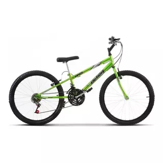 Bicicleta  De Passeio Ultra Bikes Bike Rebaixada Aro 24 18 Marchas Freios V-brakes Cor Chrome Line Green