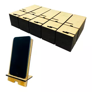 100 Dock Bases Madera Mdf Celular iPhone Corte Laser