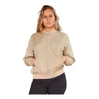 Campera Bomber Con Corderito Mujer Capri Premium L-edition