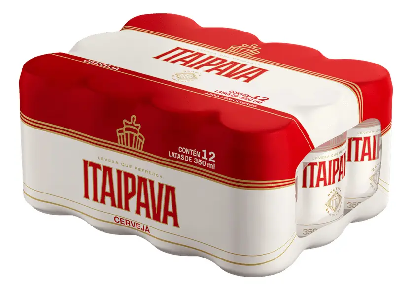 Cerveja Itaipava Pilsen Clara Lata 350ml Kit 12 Unidades