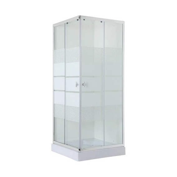 Shower Door Jk Elegant Lineas Rectas Blanco 70x70x195 Cm
