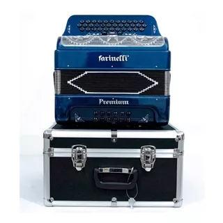 Farinelli 3412faahg Acordeón Premium 34 Botones 3 Regis Fa Color Azul