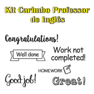 Kit Carimbos De Professor De Inglês