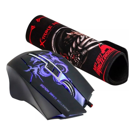 Mouse + Mousepad Gamer Xtrike Me Gmp-501 Kit Gamer