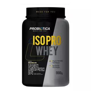 Probiótica Iso Pro Whey 900g - Pote - Sabor Baunilha