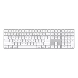 Teclado Bluetooth Apple A1843 Qwerty Inglés Us Color Plata Y Blanco