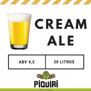 Kit Receitas Cerveja Artesanal 30l Cream Ale