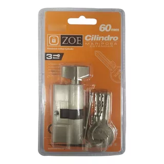 Cilindro Zoe 60mm (pomo Llave)