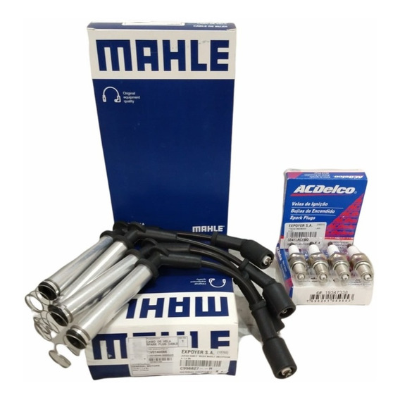 Juego De Cables Mahle Y Bujias Acdelco Prisma 1.4 8v 13/...