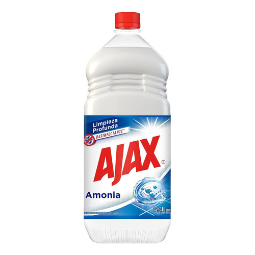 4 Pack Ajax Multiusos Amonia 1l Fórmula Poderosa