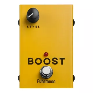 Pedal Para Guitarra Boost Bo 20 Fuhrmann Amarelo True Bypass