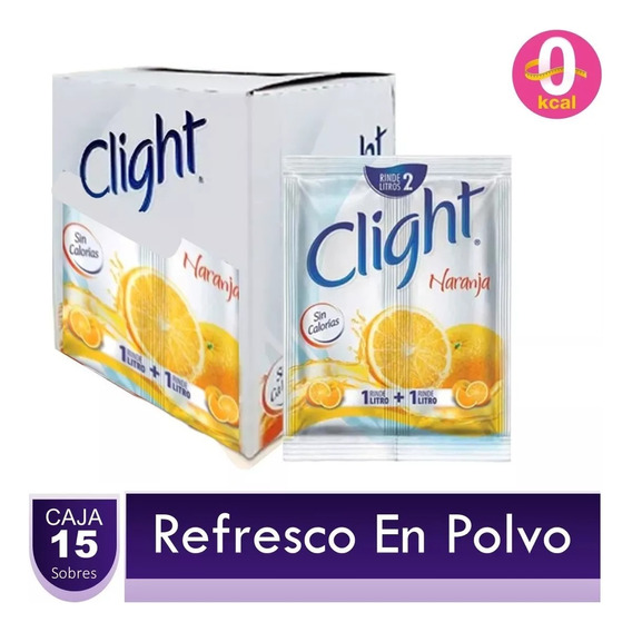 Refresco En Polvo Clight Rinde 2 Litros Caja X15 Uds