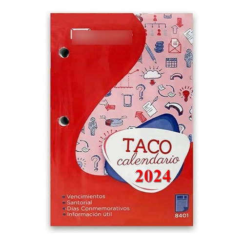Taco Calendario 2024 Medoro 8,5 X 13 Cm