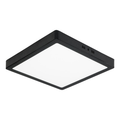 Plafon Techo Led Cuadrado Panel 24w 220v Negro Completo