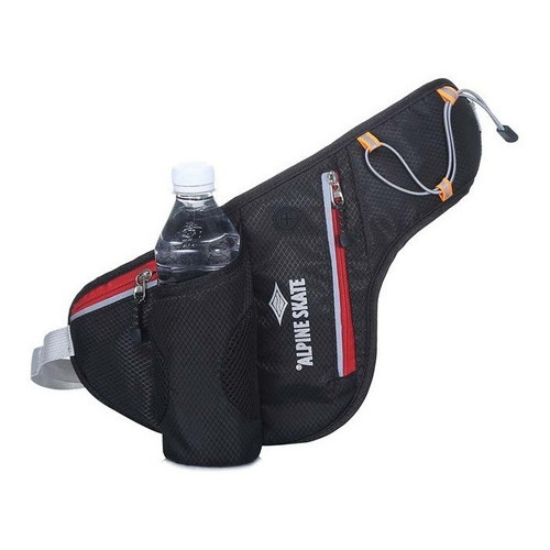 Riñonera Porta Botella Celular Bike Trekking Running Gym Color 14077 NEGRO