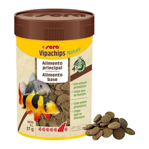 Alimento para peces de fondo Vipachips Nature 100mL