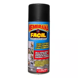 Membrana Fácil Aerosol Caucho Liquido Sellador Negro