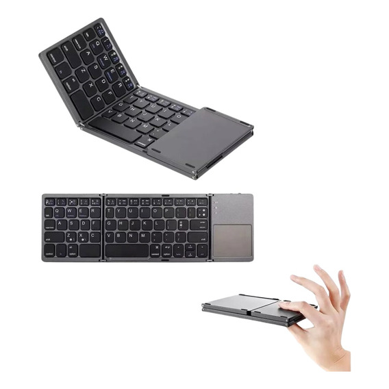 Teclado Bluetooth Plegable Mouse Almohadilla Táctil B033