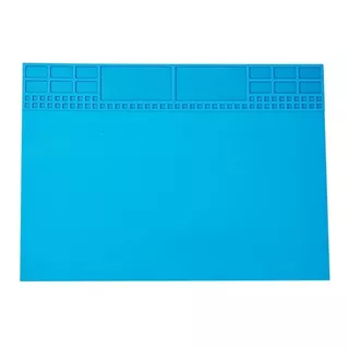 Manta Antiestática Magnética Silicone Bancada 350 X 255 Mm Cor Azul