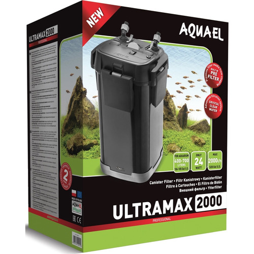 Filtro Externo Botellón Aquael Ultramax 2000 L/h Hasta 700lt