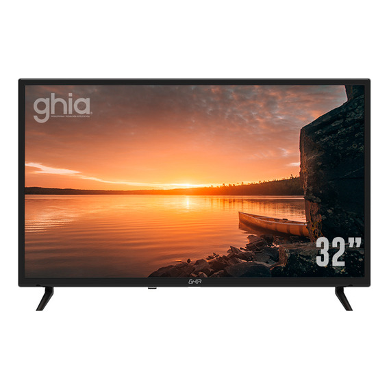 Pantalla Ghia 32 Pulgadas Led HD 720P USB HDMI RCA 60HZ Modelo G32BHD22 Negro