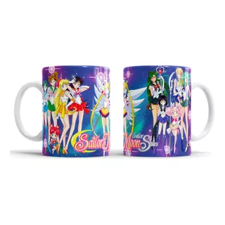 Sailor Moon Anime 6 Tazas Ceramica Modelos A Elegir 